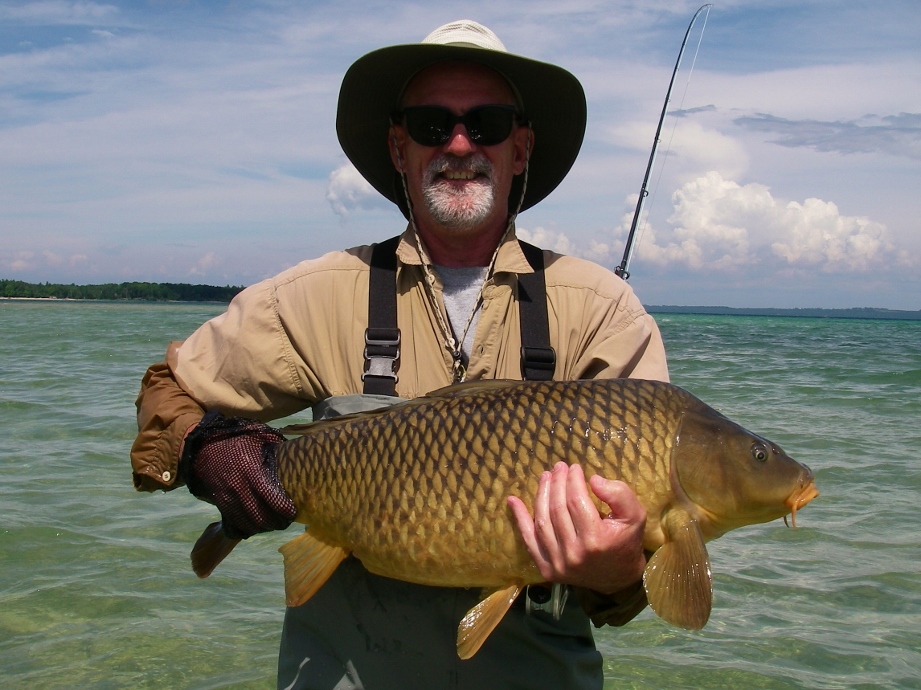 May Fly Fishing - Carp Fishing Grand Traverse Bay - Current Works Guide  Service