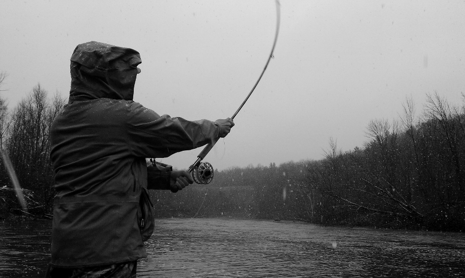 Fly Fishing and Casting: Practicing our roll casting on grass